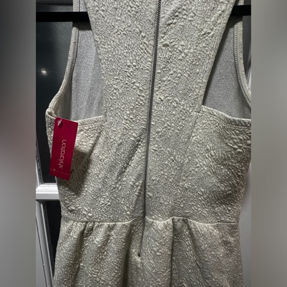 NWT Xhilaration Ivory Sleeveless Floral Embroidered Dress - Picture 11 of 11